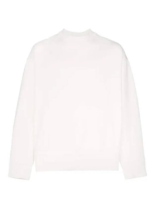 Back Logo Cotton Sweatshirt White - Y-3 - BALAAN 1