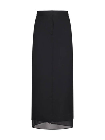 ANKLE-LENGTH SKIRT WITH TRANSPARENT PANEL - CALVIN KLEIN - BALAAN 1