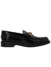 Horsebit Chain Leather Loafer Black - TOD'S - BALAAN.