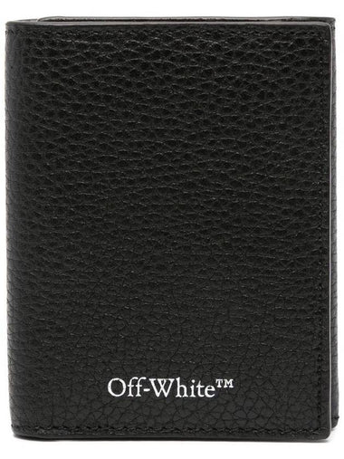 3D Diag Leather Half Wallet Black - OFF WHITE - BALAAN 1