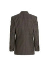 Prince of Wales Wool Jacket Black Brown - GUCCI - BALAAN 3