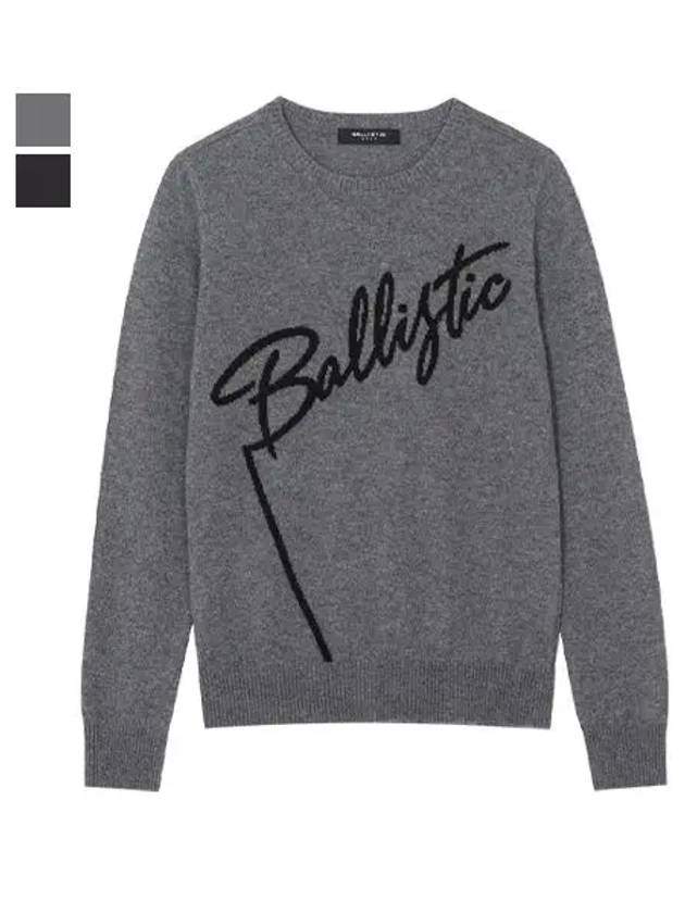 CASHMERE BIG LOGO ROUND NECK FULLOVER SWEATERBDFWSW04 - BALLISTIC - BALAAN 4