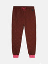 Men s Rubber Patch Quilted Brown Sweatpants MJ128 53 25122 - VIKTOR&ROLF - BALAAN 3