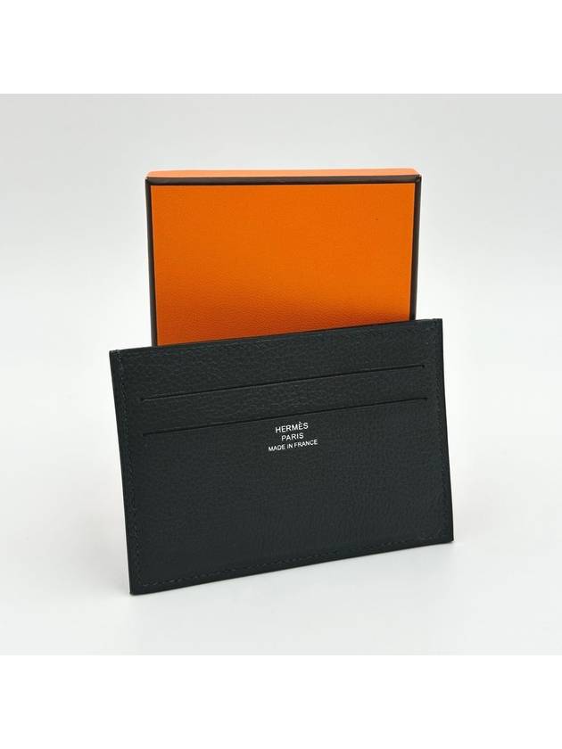 Citizen Twill Card Wallet Navy - HERMES - BALAAN 10