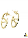 Bold Edition V Logo Metal Earrings Gold - VALENTINO - BALAAN 2