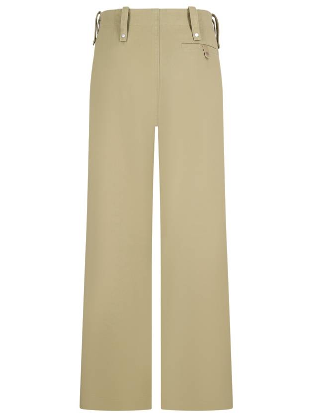 Wide Leg Cotton Twill Trousers 8076646 B0080784191 - BURBERRY - BALAAN 3