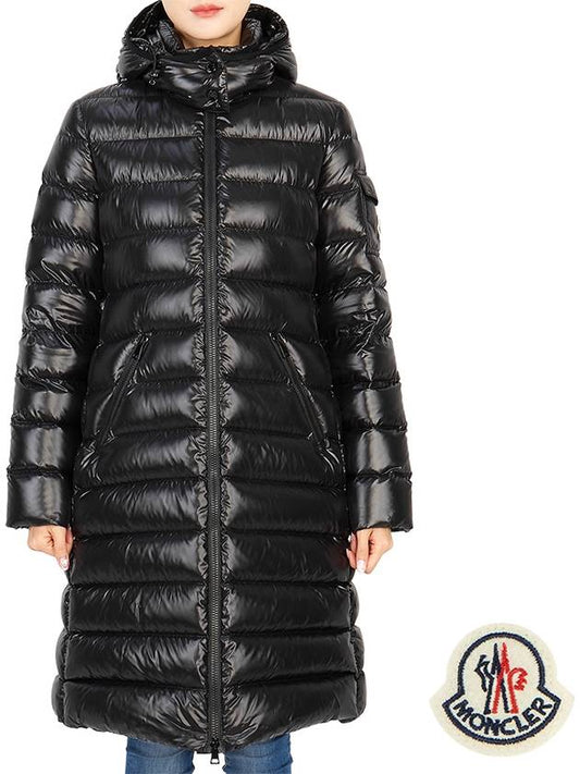 Moka Goose Down Long Padding Black - MONCLER - BALAAN 2