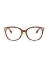 Eyewear Logo Bio Acetate Square Eyeglasses Spotted Brown - BURBERRY - BALAAN 1