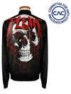 Back Skull Print Zip-up Bomber Jacket Black - PHILIPP PLEIN - BALAAN 3