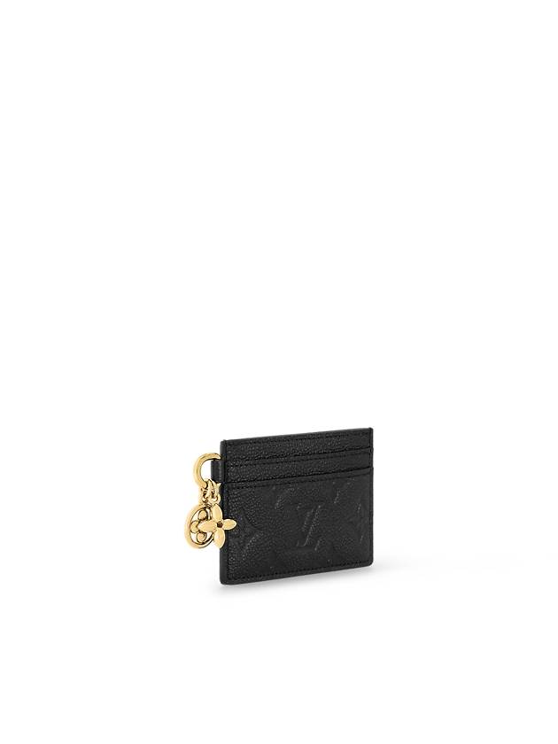 LV Charm Monogram Empreinte Leather Card Wallet Black - LOUIS VUITTON - BALAAN 3