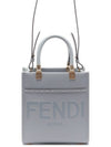 Soft Leather Mini Bag Blue - FENDI - BALAAN 2