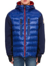 Grenoble logo patch zip-up padded navy - MONCLER - BALAAN 2