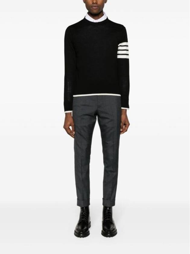 4-Bar Knit Top Black - THOM BROWNE - BALAAN 4