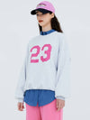 23 Print Sweatshirt White melange - KOOKEESEE - BALAAN 3