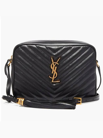 Gold Roux Camera Medium Cross Bag Black - SAINT LAURENT - BALAAN 2