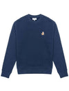 Fox Cotton Sweatshirt Navy - MAISON KITSUNE - BALAAN 3