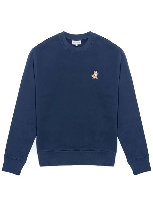 Fox Cotton Sweatshirt Navy - MAISON KITSUNE - BALAAN 3