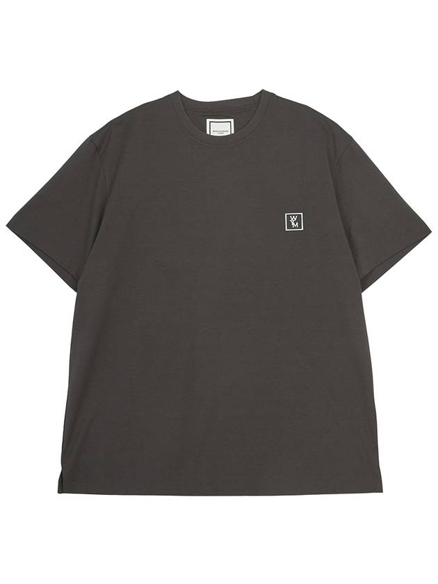 Logo Cotton Short Sleeve T-Shirt Dark Grey - WOOYOUNGMI - BALAAN 2