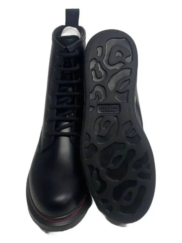 Vilux Leather  Worker Boots Black - ALEXANDER MCQUEEN - BALAAN 5