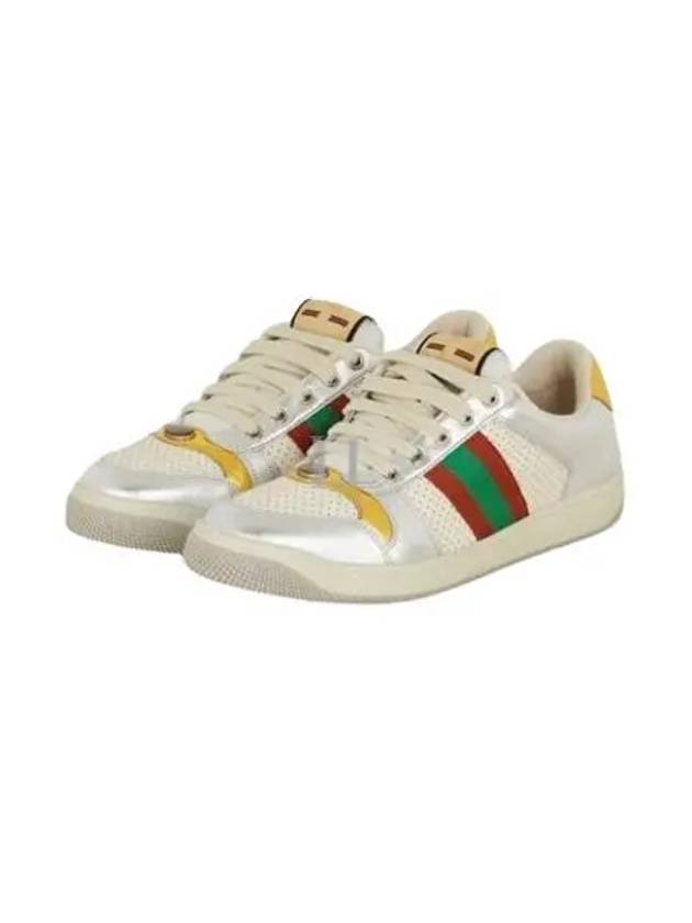 Leather Low Top Sneakers - GUCCI - BALAAN 2