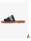 Woody Logo Canvas Strap Flat Mule Black - CHLOE - BALAAN 2