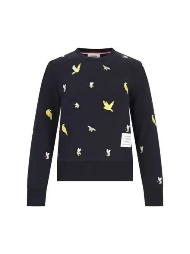 Loop Back Bird Bee Sweatshirt Navy - THOM BROWNE - BALAAN 2