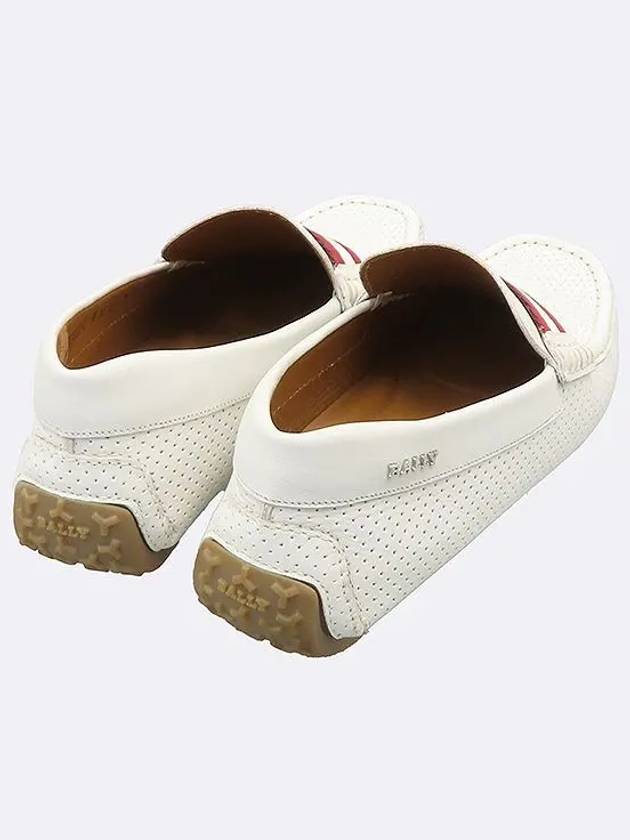 White Color Leather Men s Loafers 7 250MM - BALLY - BALAAN 4