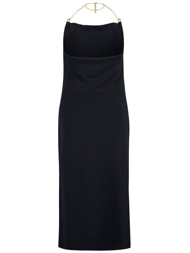 24 ss Viscose Midi Dress WITH Chain Detail 773543V3O301000 B0650991129 - BOTTEGA VENETA - BALAAN 5