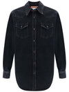 Karty Denim Long Sleeve Shirt Black - ACNE STUDIOS - BALAAN 2