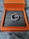 Small Chaine D'Ancre Enchainee Ring Silver - HERMES - BALAAN 4