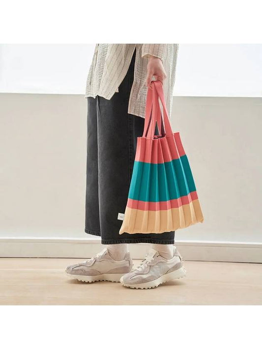 Tote bag coral green - PLEATSMAMA - BALAAN 2