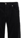 Men's Corduroy Straight Pants Black - SAINT LAURENT - BALAAN 4