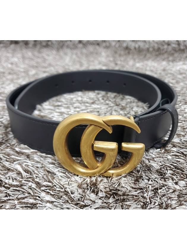 Marmont GG gold logo belt - GUCCI - BALAAN 1