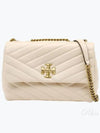 Kira Chevron Convertible Strap Small Shoulder Bag New Cream - TORY BURCH - BALAAN 2