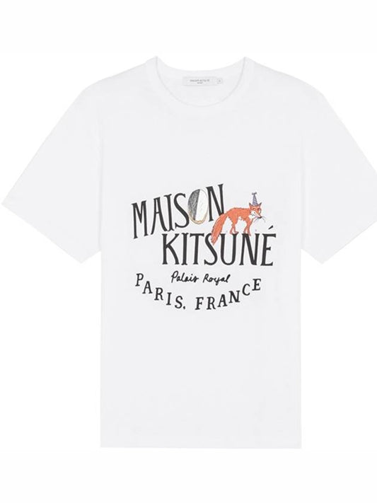 Oly Palais Royal Fox Printing Classic Cotton Short Sleeve T-Shirt White - MAISON KITSUNE - BALAAN 2