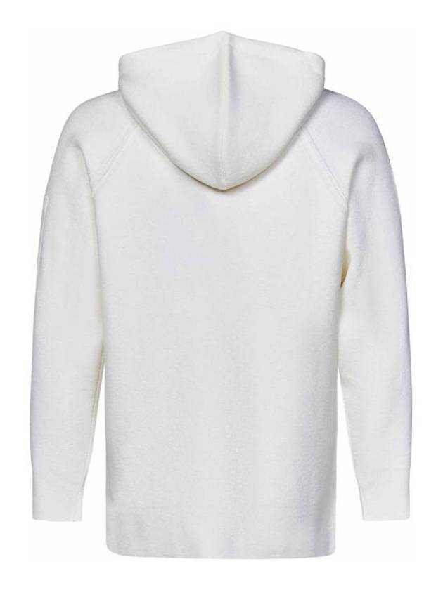 Lambswool GRS Hooded Waffle Knit Top White - CP COMPANY - BALAAN 3