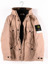 Men's Logo Applique Shell Hooded Down Parka Pastel Pink - STONE ISLAND - BALAAN 4