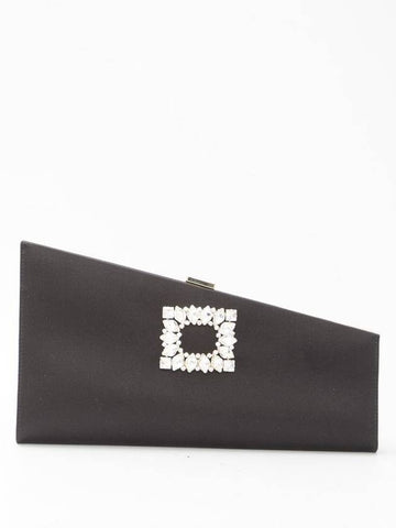 23 fw Asymmetric Strass Buckle Clutch RBWAOOX0200RS0B999 B0020508501 - ROGER VIVIER - BALAAN 1