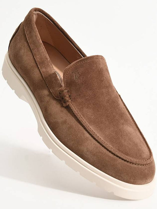 Suede Slipper Loafers Brown - TOD'S - BALAAN 2