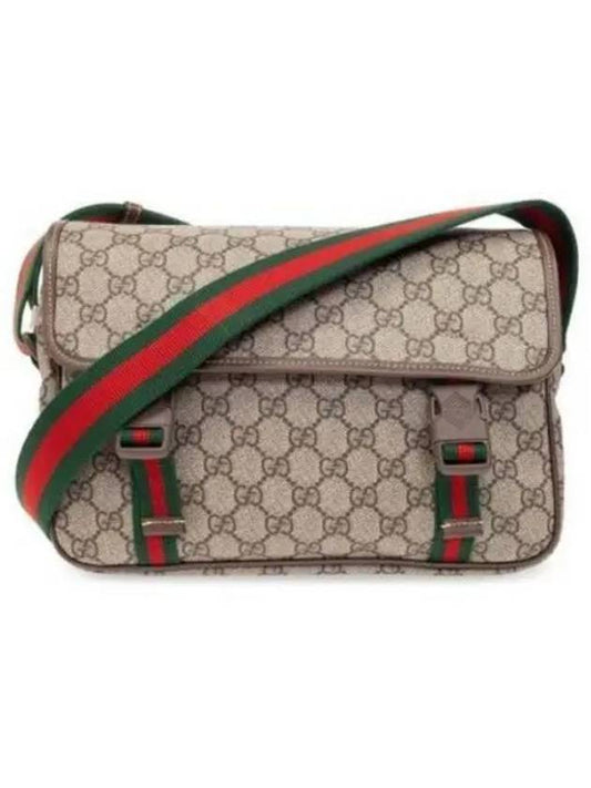 Ophidia GG Messenger Bag Beige Ebony - GUCCI - BALAAN 2