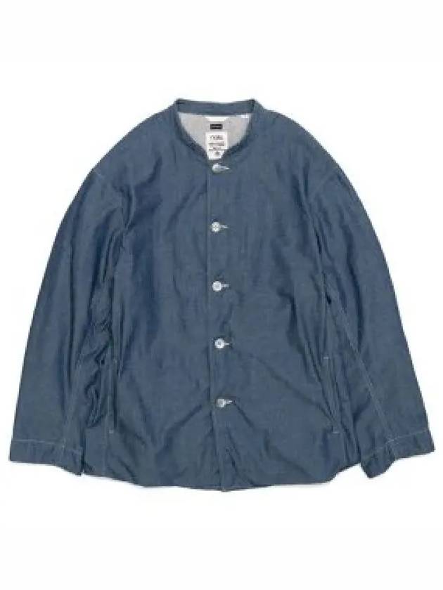 24 Chambray Band Collar Jacket SUAS340 ID 1182206 - NANAMICA - BALAAN 1