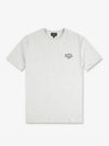 Raymond logo short sleeve t-shirt pale gray COEZCH26840 - A.P.C. - BALAAN 1