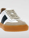 Calfskin Leather Low Top Sneakers White Green - TOD'S - BALAAN 5