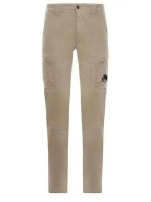 Stretch Sateen Ergonomic Lens Cargo Straight Pants Beige - CP COMPANY - BALAAN 2