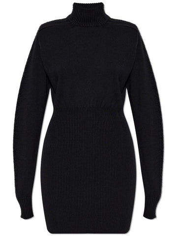 Sportmax Wool Dress, Women's, Black - MAX MARA SPORTMAX - BALAAN 1