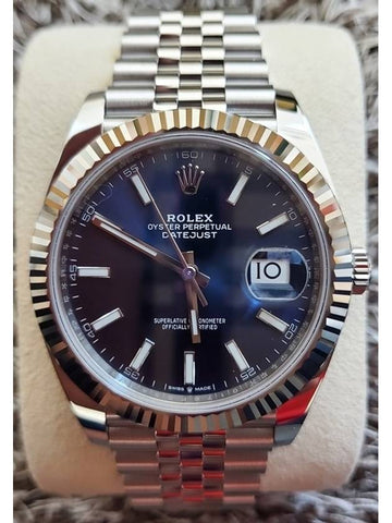 Rolex Datejust 41 Steel Blue Plate Bindex 21 Years - ROLEX - BALAAN 1