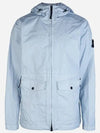 Membrana 3L TC Hooded Jacket Sky Blue - STONE ISLAND - BALAAN 2