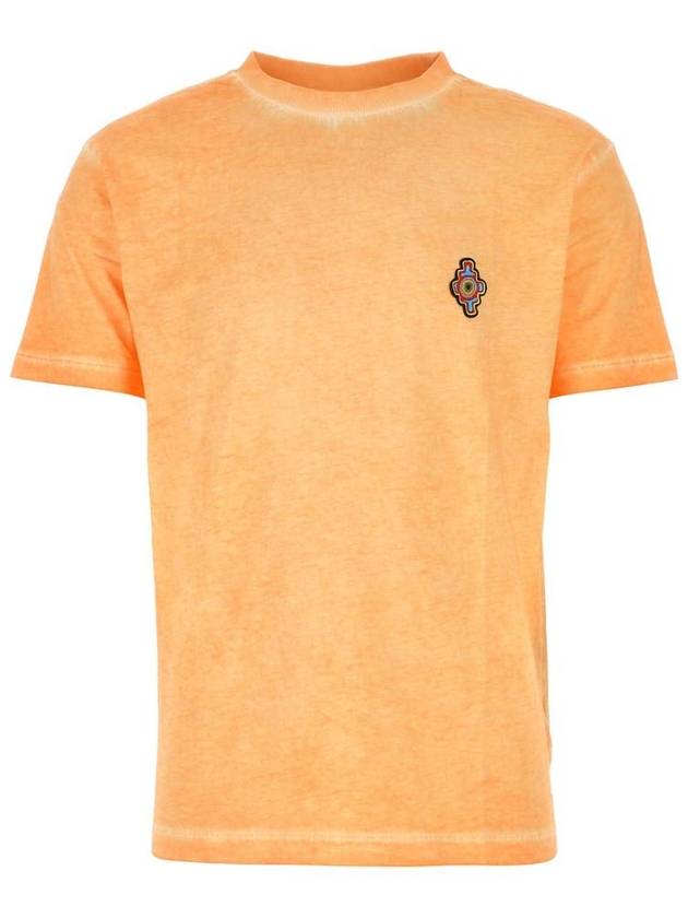 Sunset Cross Short Sleeve T-Shirt Orange - MARCELO BURLON - BALAAN 2