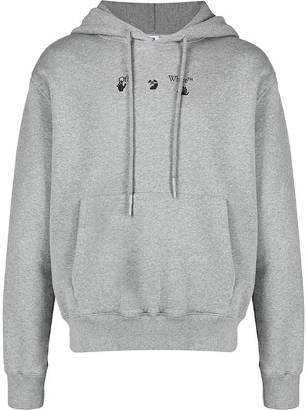 Men's Marker Slim Hoodie Gray - OFF WHITE - BALAAN 2