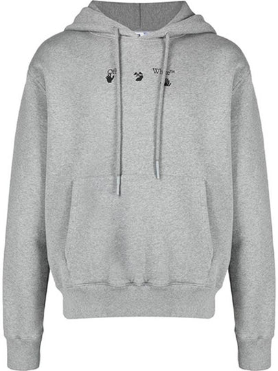 Men's Marker Slim Hoodie Grey - OFF WHITE - BALAAN 2